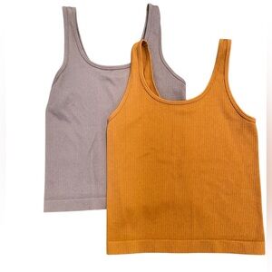 A New Day bundle of two, ribbed compressive tanks size M